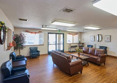 The lobby at Turlock Residential