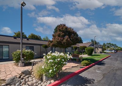 The front entrance to Turlock Residential