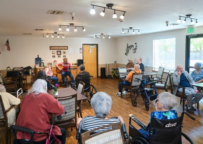 An event with residents at Turlock Residential